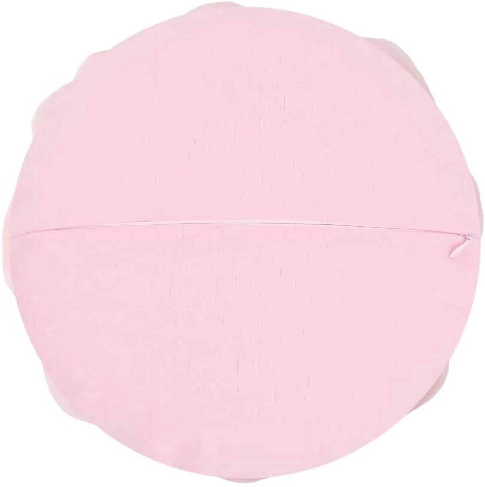 Throw Pillow Decorative Soft round Pillows 3D Accent Flower Pillows Handmade Cushion for Bed Sofa Home Bedding 12 Inch Bright Pink