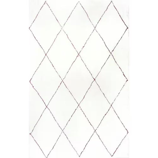 Armitra Moroccan Transitional Shag Natural 5 Ft. X 8 Ft. Area Rug