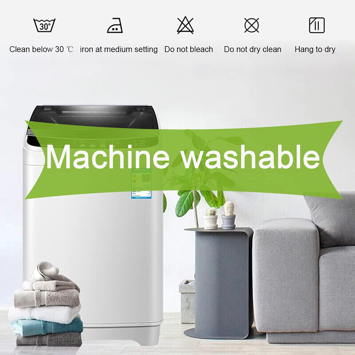 Set of 4 Christmas Pillow Covers 18X18 Throw Pillow Covers Decorative Cushion Covers Sofa Pillows Case Christmas Decorations Home Decor (Xmas-White15, Linen)