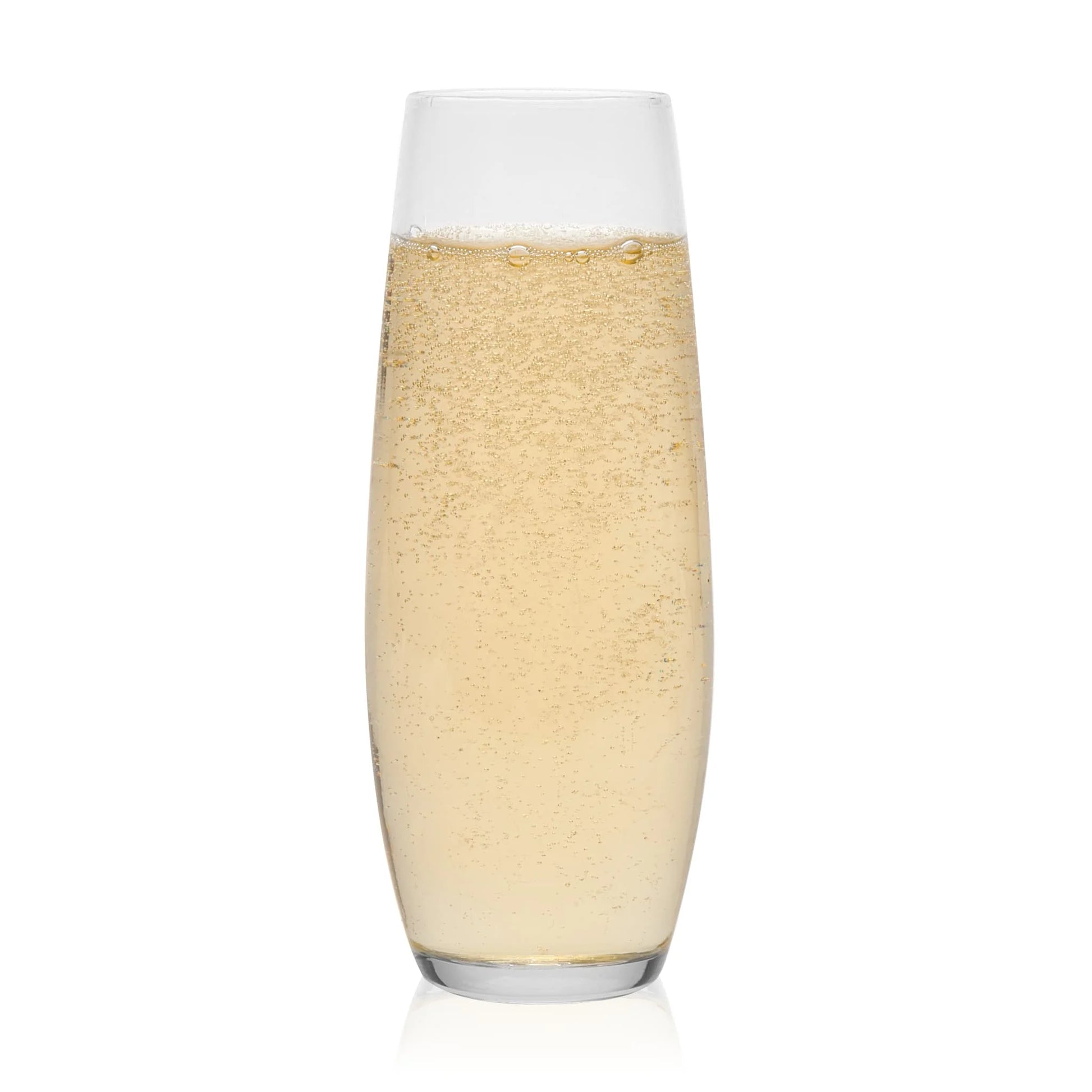 Stemless Flute Glasses, 9.6-Ounce, Set of 6