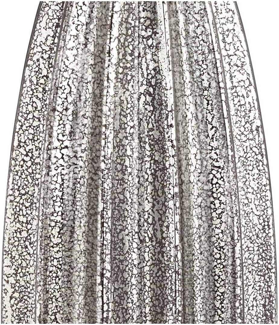 Stella Modern Table Lamp 30" Tall Fluted Mercury Ribbed Glass Taupe Tapered Drum Shade Decor for Bedroom Living Room House Home Bedside Nightstand Office Entryway Kids Family