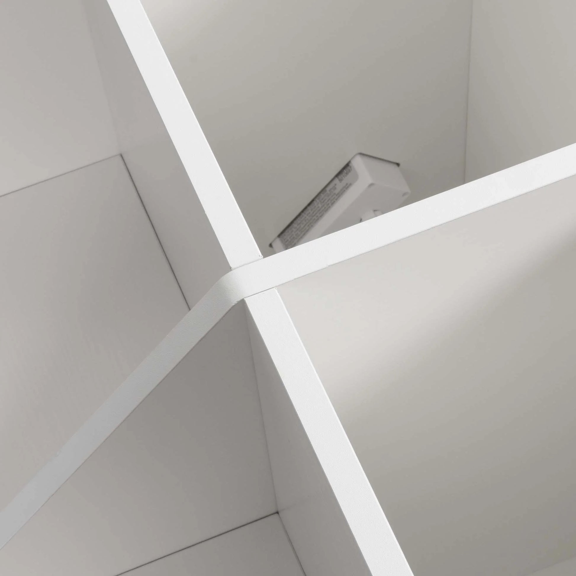 5-Tier Corner Shelf with 9 Cube, Wooden Display Bookcases Bookshelf with USB Ports, White