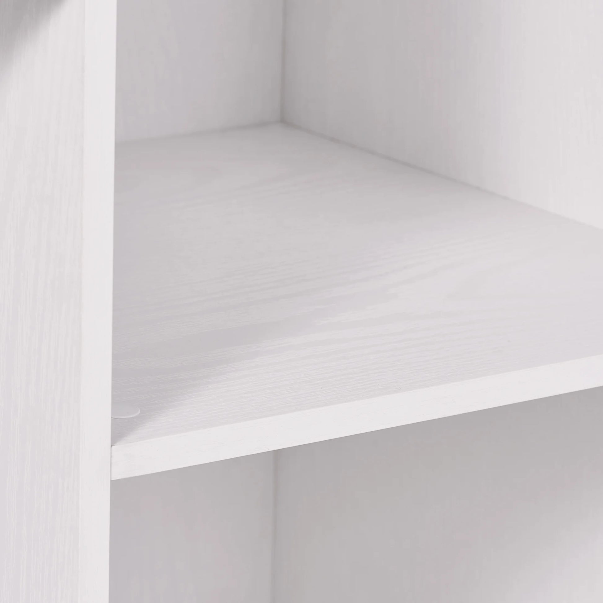 6 Cube Organizer with Storage Cubbies, White Texture