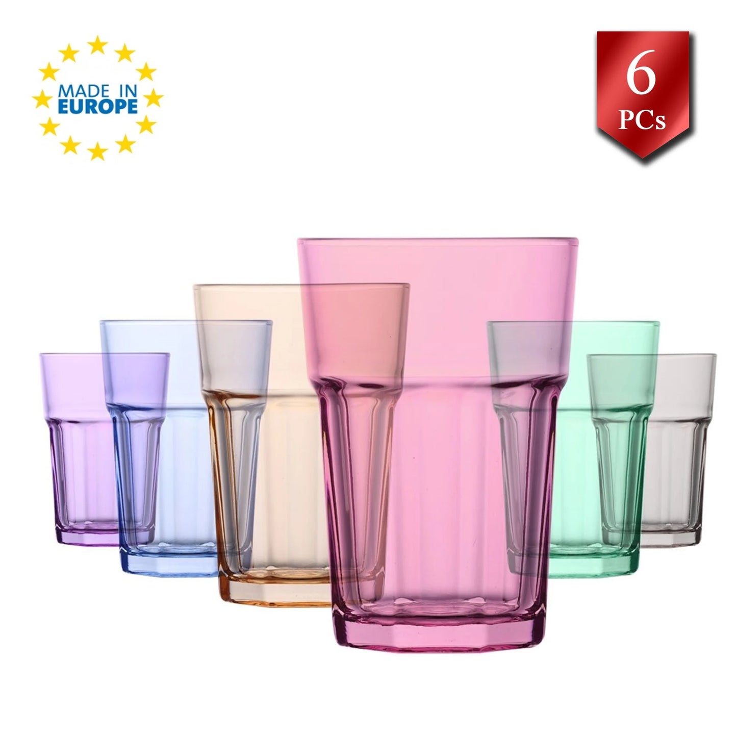 Color Cups, Set of 6
