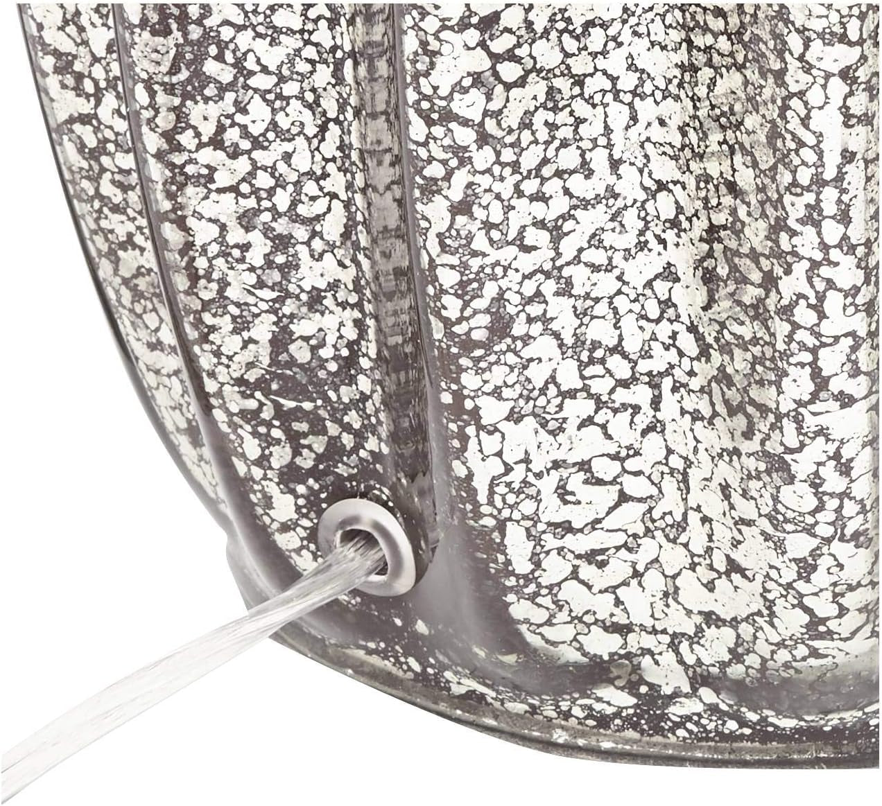 Stella Modern Table Lamp 30" Tall Fluted Mercury Ribbed Glass Taupe Tapered Drum Shade Decor for Bedroom Living Room House Home Bedside Nightstand Office Entryway Kids Family