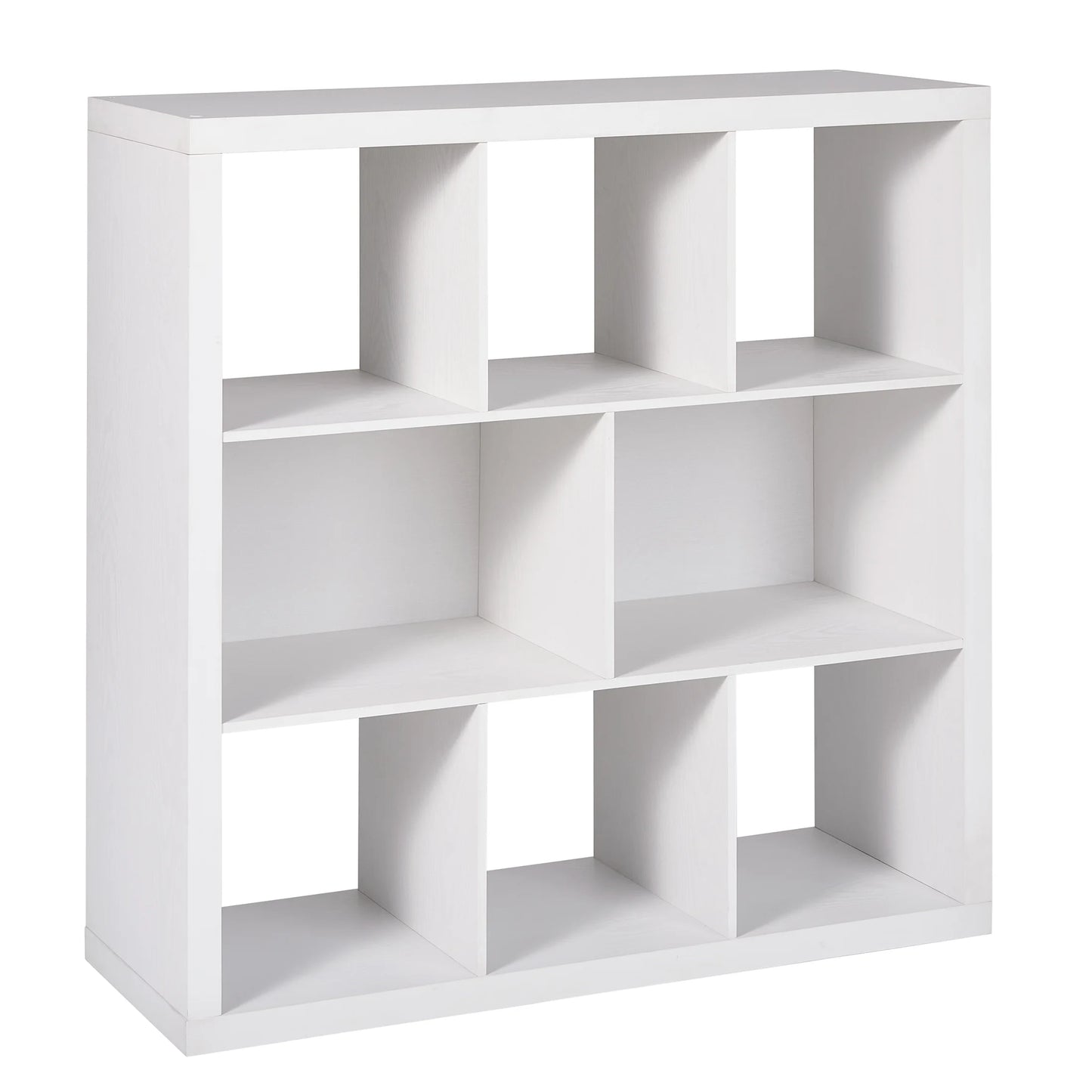 6 Cube Organizer with Storage Cubbies, White Texture