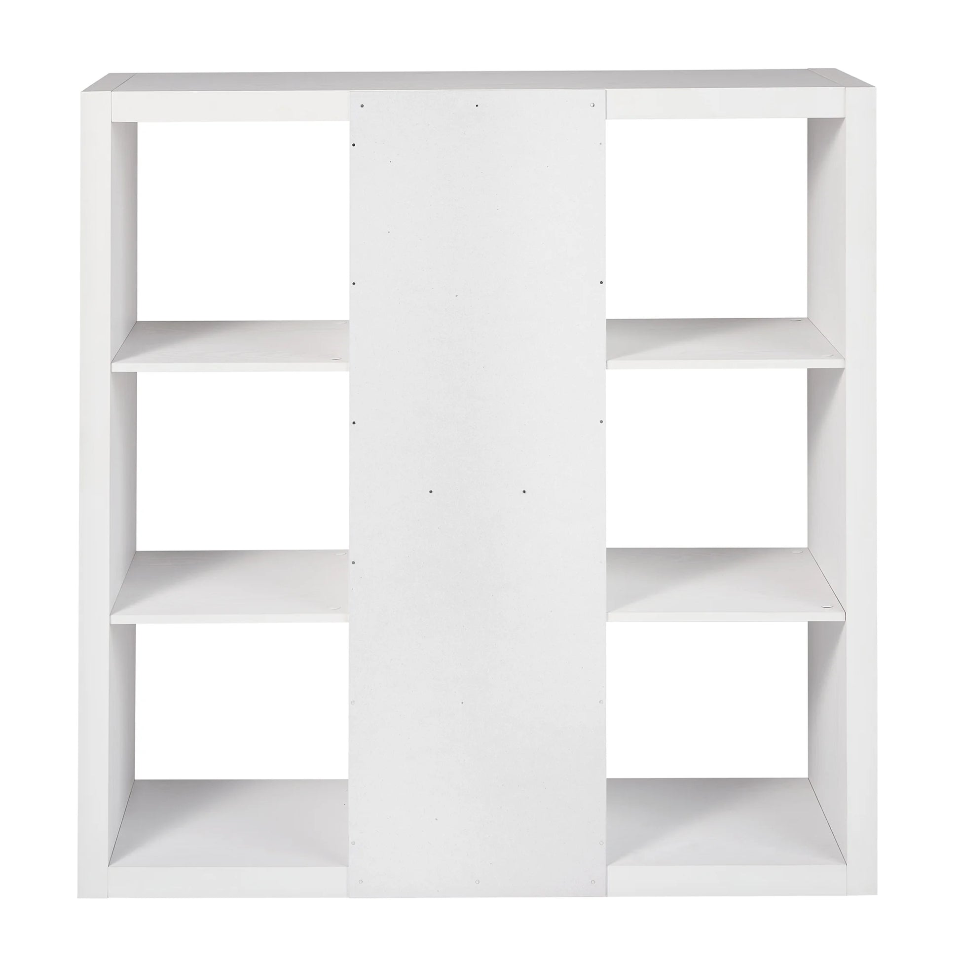 6 Cube Organizer with Storage Cubbies, White Texture