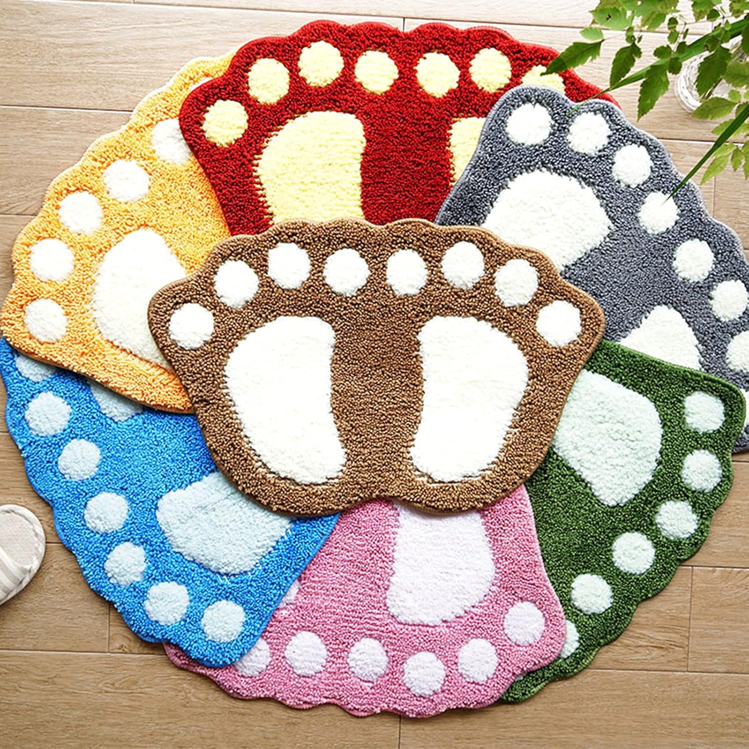 Bathroom Rugs Mats Water Absorbent Non-Slip Mat Used in Bathroom, Shower, Room, Etc.Soft Microfiber Bath Mat Machine Washable Bath Mat Bathroom Mat (Pink, 19X26'')