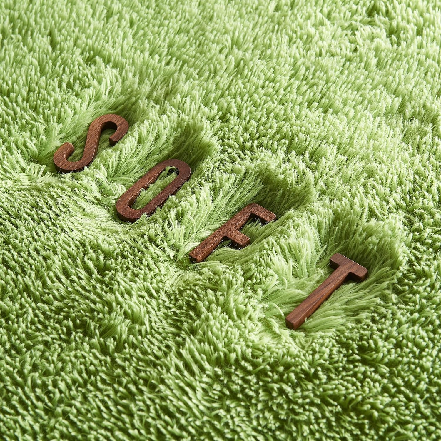 7X10 Area Rugs for Living Room, Green Rug for Bedroom, Large Area Rug, Fluffy Shag Fuzzy Soft Rug for Kids Boys Girls Room, Big Rug, Indoor Plush Shaggy Furry Rug, Floor Rugs, Carpet