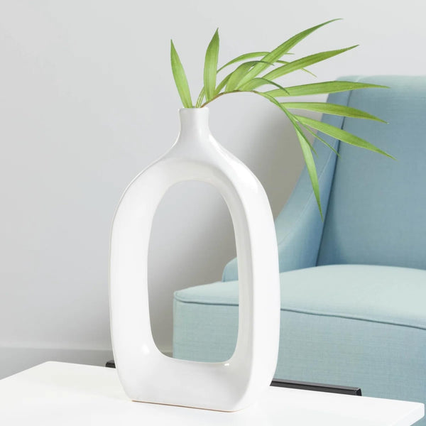 Elegant White Arch Vase