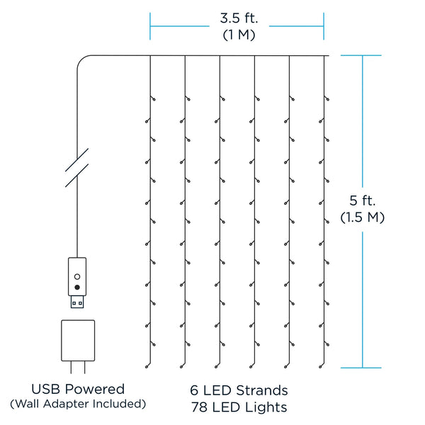 Magical Fairy Curtain Lights