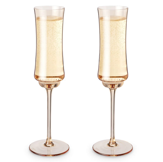 Amber Tulip Flutes Set