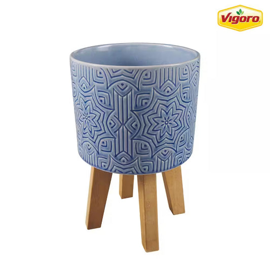 Blue Star Ceramic Planter Set