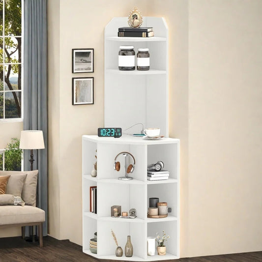 Smart Corner Shelf with USB Ports