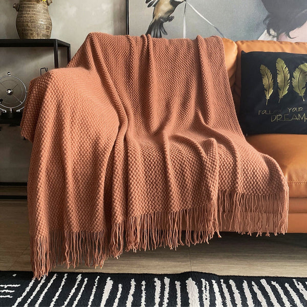 Cozy Tassel Throw Blanket