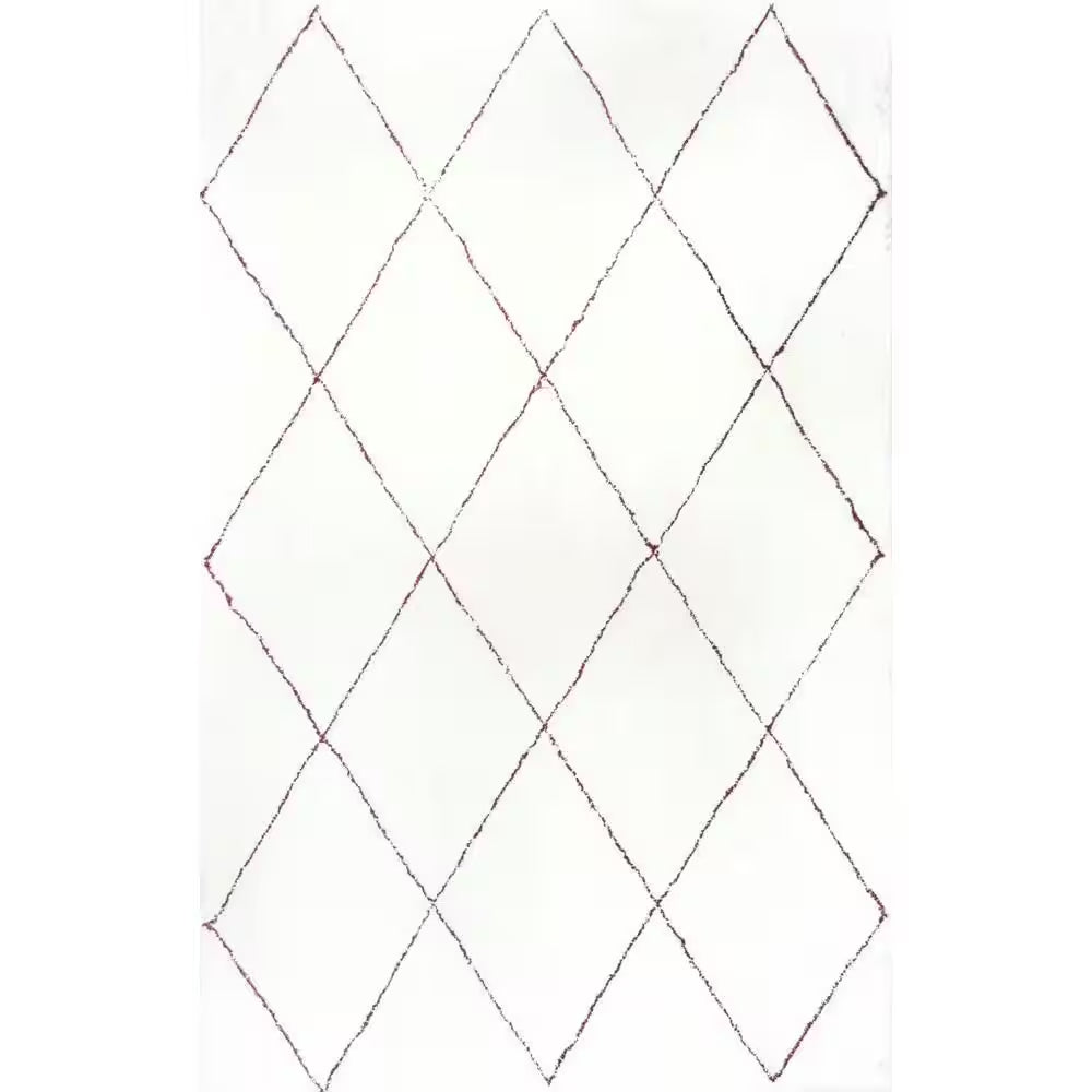 Armitra Moroccan Transitional Shag Natural 5 Ft. X 8 Ft. Area Rug