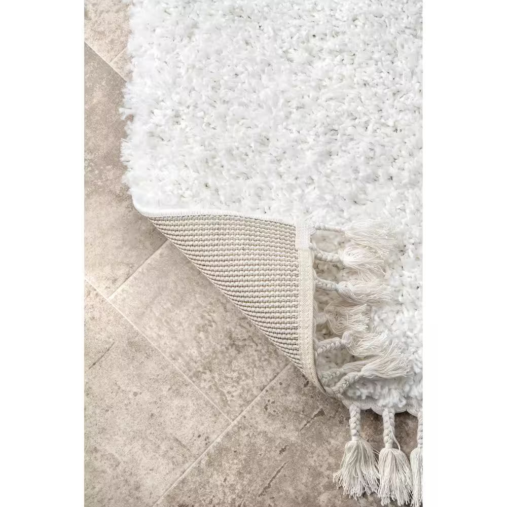 Neva Plush Shag Ivory 9 Ft. X 12 Ft. Area Rug