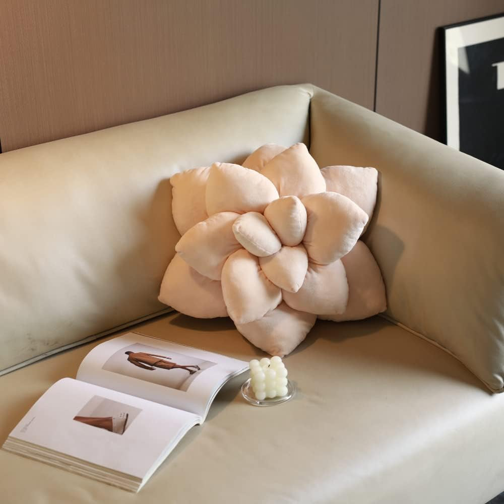 Succulent & Cactus Plush Pillows, Plant Shaped Decor