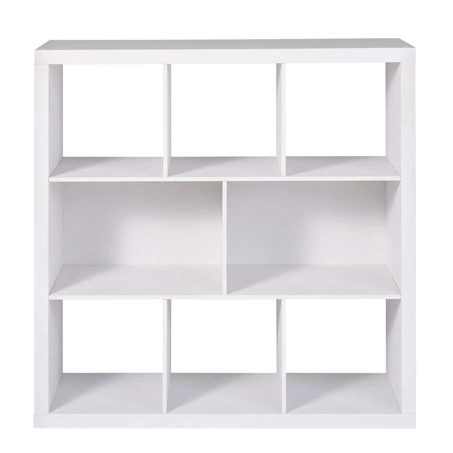 6 Cube Organizer with Storage Cubbies, White Texture