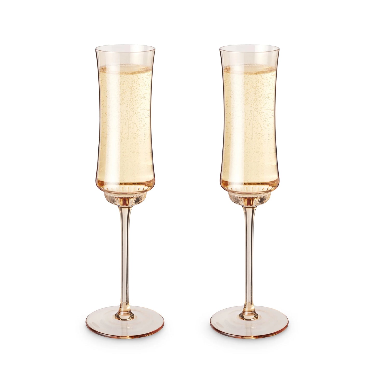 Tulip Champagne Flutes for Home Bar, Wedding Gifts, 7 Oz Set of 2