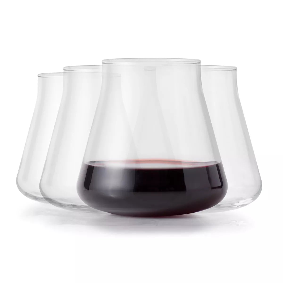 Libbey Magnitude Stemless Wine Glasses, 15 Ounce, Set of 4