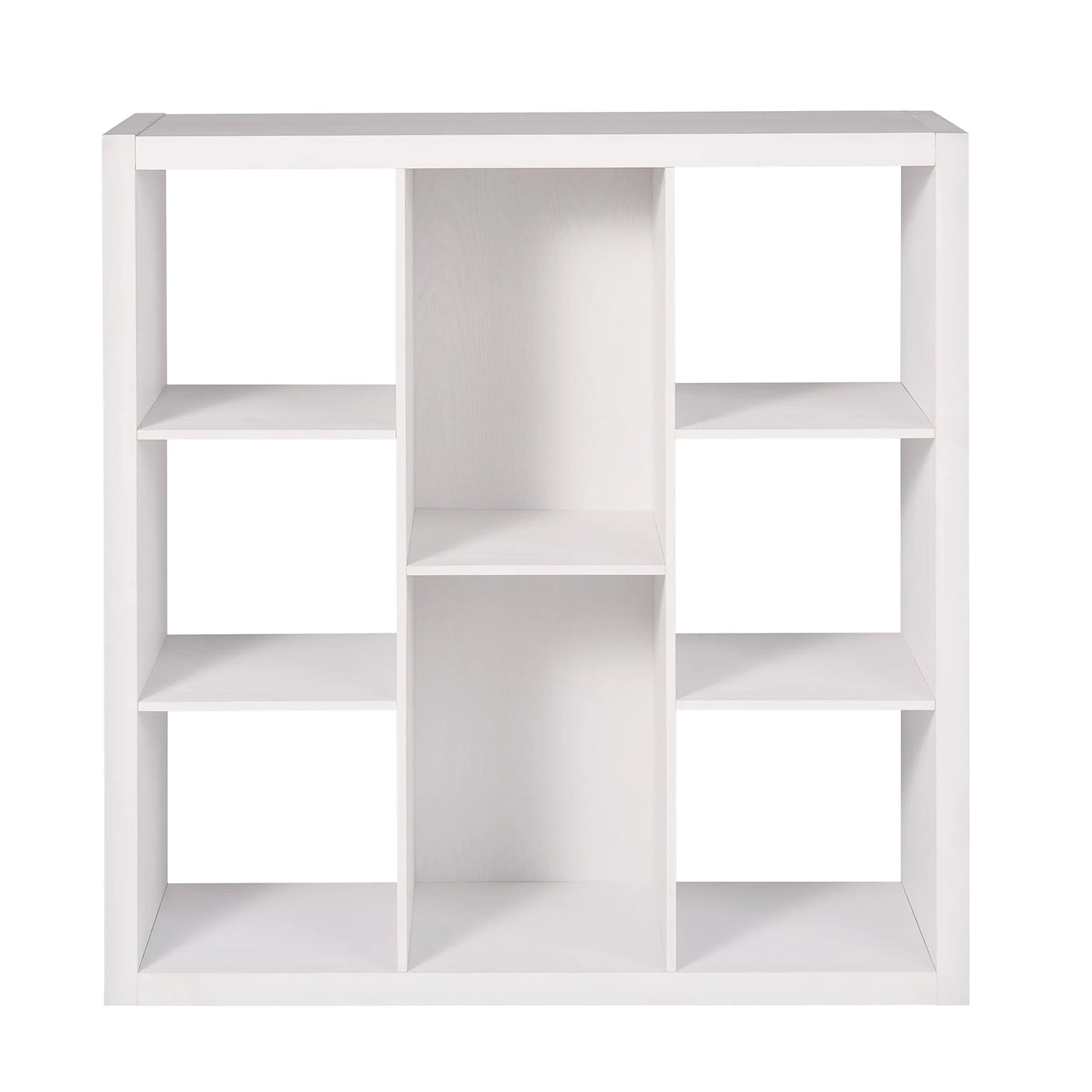 6 Cube Organizer with Storage Cubbies, White Texture