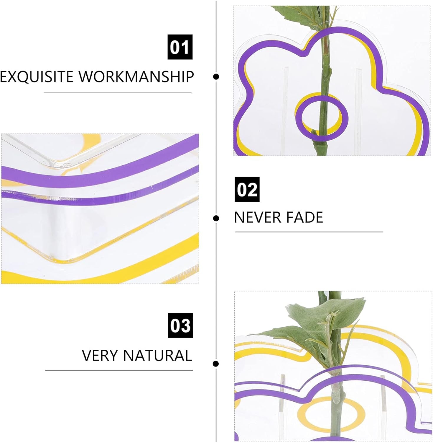 Acrylic Cloud Shaped Vase Make up Brush Pen Holder Elegant Modern Contemporary Design Vase for Home Office Wedding Decor (Purple)