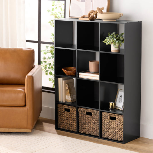 12 Cube Storage Organizer, Black