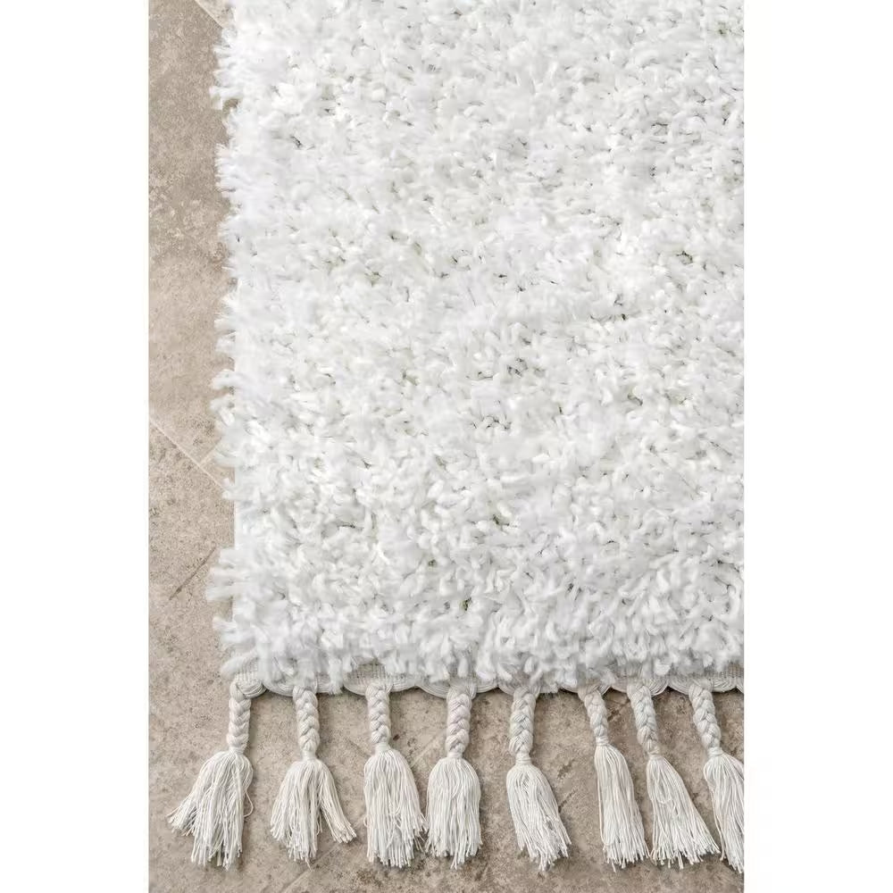 Neva Plush Shag Ivory 9 Ft. X 12 Ft. Area Rug