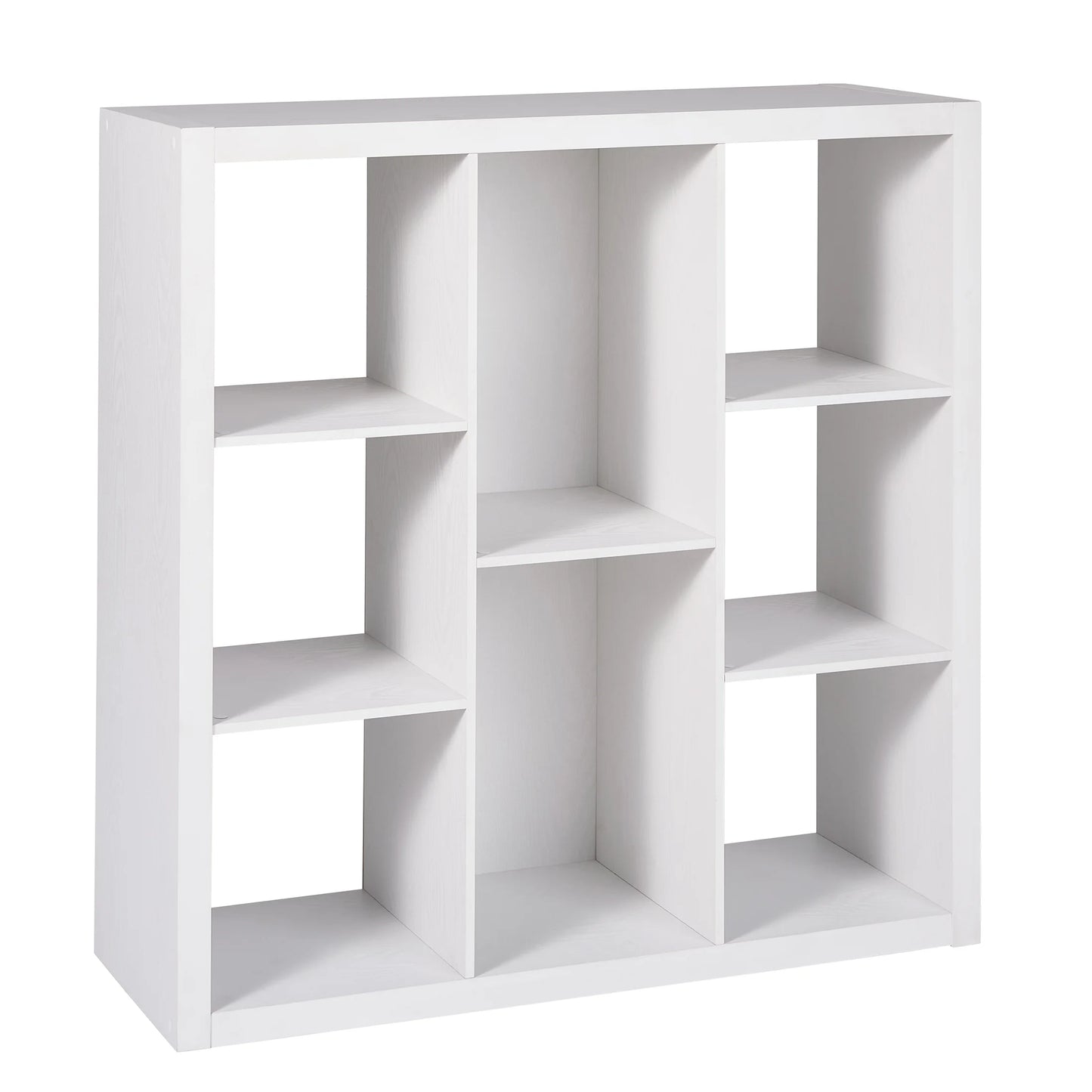6 Cube Organizer with Storage Cubbies, White Texture