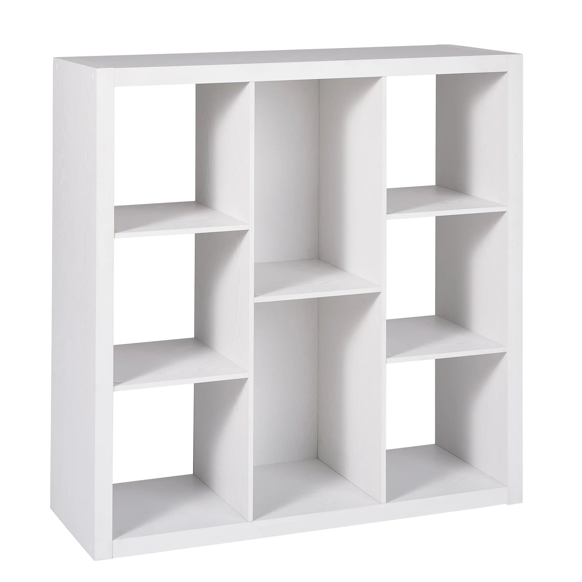 6 Cube Organizer with Storage Cubbies, White Texture