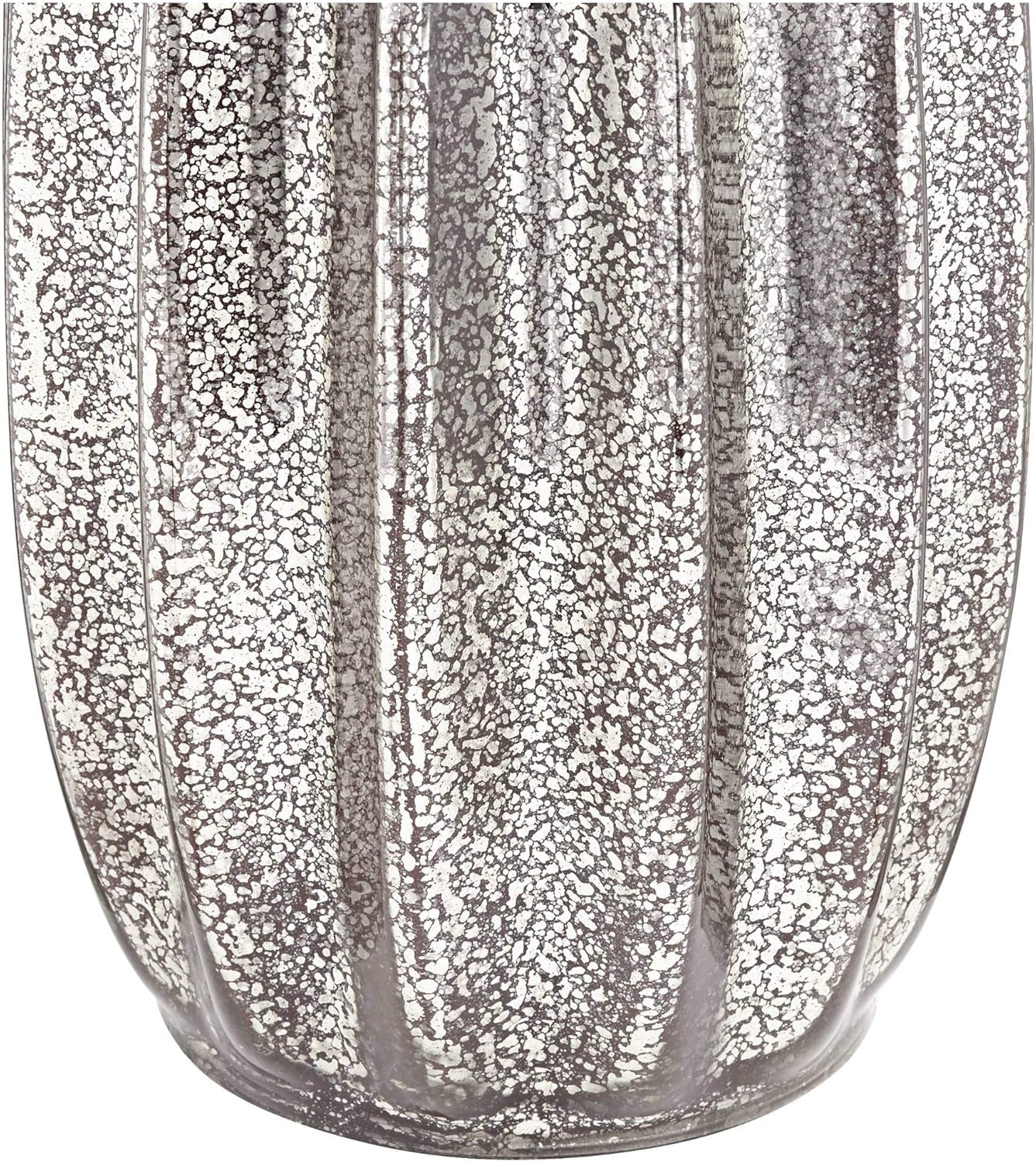 Stella Modern Table Lamp 30" Tall Fluted Mercury Ribbed Glass Taupe Tapered Drum Shade Decor for Bedroom Living Room House Home Bedside Nightstand Office Entryway Kids Family