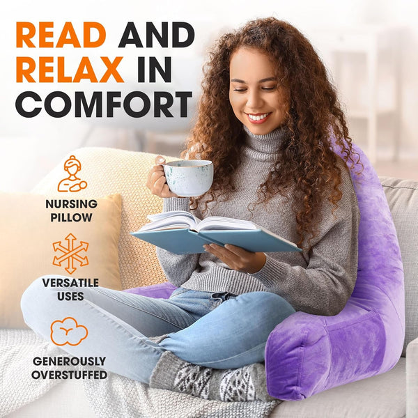 Cozy Backrest Pillow with Arms