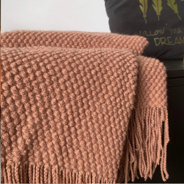 Cozy Tassel Throw Blanket