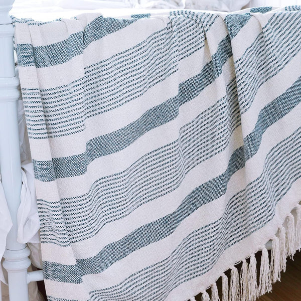 Cozy Striped Chenille Throw