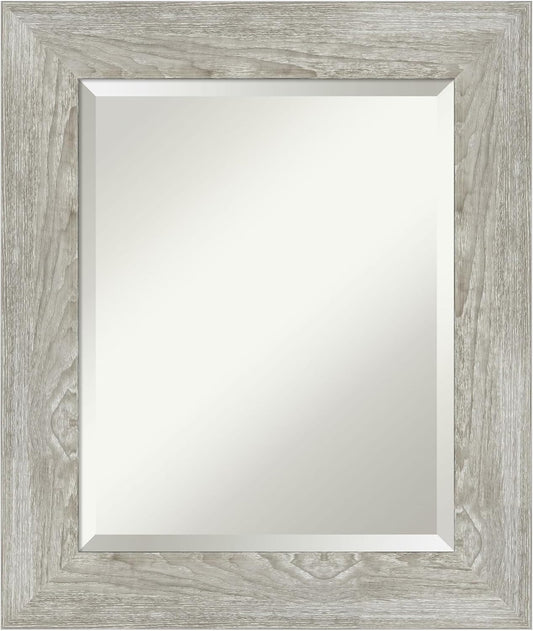 Rustic Grey Wall Mirror