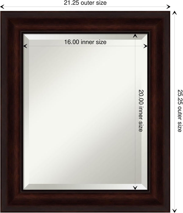 Versatile Brown Wall Mirror